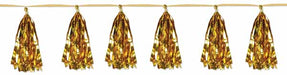 Metallic Gold Tassel Garland, 8 ft