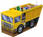 3D Dump Truck Centerpiece, 1 Count