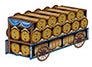3D Beer Wagon Oktoberfest Centerpiece