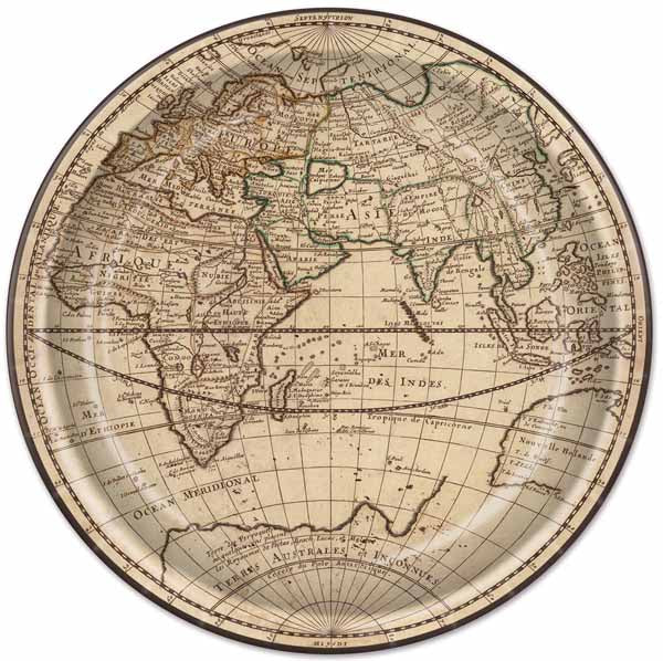 Around the World Party Plates, 8 Pack