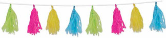 Tissue Tassel Garland, 8 ft