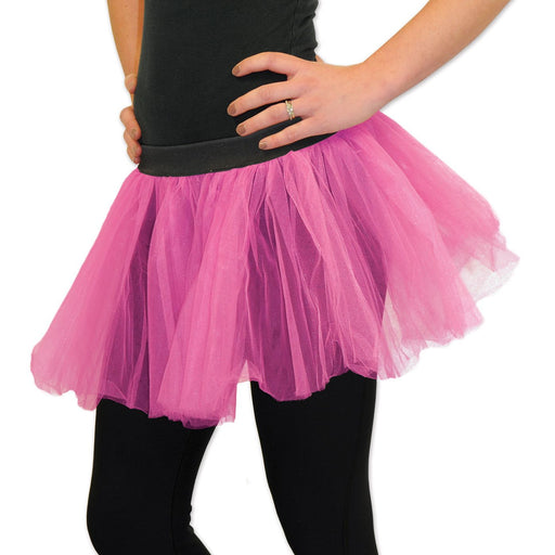 Cerise Pink Tutu Costume Accessory, One Size
