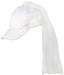 Adjustable White Veil Cap
