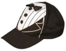 Black Tux Cap with Adjustable Fit