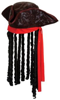 Caribbean Pirate Hat, One Size Fits Most