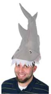 Plush Shark Hat, One Size Fits Most