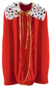 Robe de costume de roi ou de reine rouge pour enfant, 84 cm