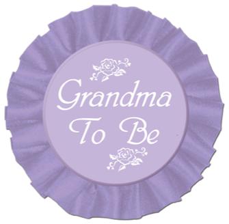 Grandma-to-Be Satin Button