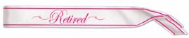 Retired Satin Sash, 33 x 4 Inches