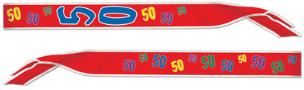 Age 50 Satin Birthday Sash