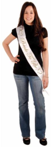 Bride to Be Satin Sash