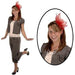 Red Fancy Flower Headband
