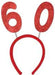Red Glittered 60th Birthday Bopper Headband