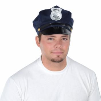 Police Costume Hat, One Size Fits Most