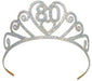 Glittered Metal 80th Birthday Tiara