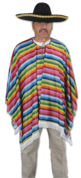Fiesta Serape Costume Accessory, 54 x 30 Inches