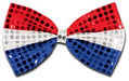 Glitz N Gleam Red, Silver & Blue Bow Tie