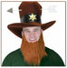 Brown Costume Beard with Attached Elastic, 1 Count