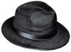 Black Dura-Form Vel-Felt Fedora Hat