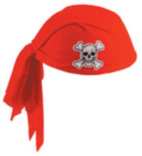 Red Pirate Scarf Headwear
