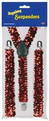 Red Sequined Suspenders