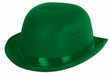 Green Satin Sleek Derby Hat