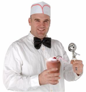 Soda Jerk Hats, 4 Pack