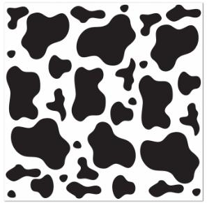 Cow Print Bandana, 22 x 22 Inches