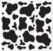 Cow Print Bandana, 22 x 22 Inches