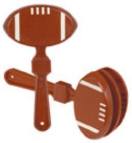 7-Inch Football Clapper