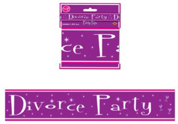 Ruban de fête « Fraîchement divorcé(e) »