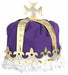 Purple Velour Royal King's Crown