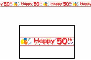 Happy 50th Birthday Party Tape