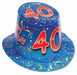 Happy 40th Birthday Blue High Hat
