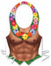Plastic Beach Hunk Vest for Luau Parties