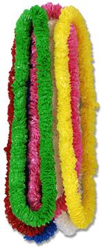 Assorted Colour Soft-Twist Poly Lei, 1.5 x 36 Inches