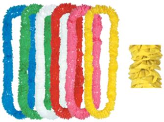 SOFT TWIST POLY LEIS ASST 2.25"X36 MIN3