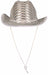 Silver Sequined Cowboy Hat
