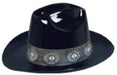 Black Plastic Cowboy Hat