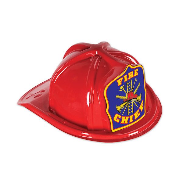 Plastic Fire Chief Hat