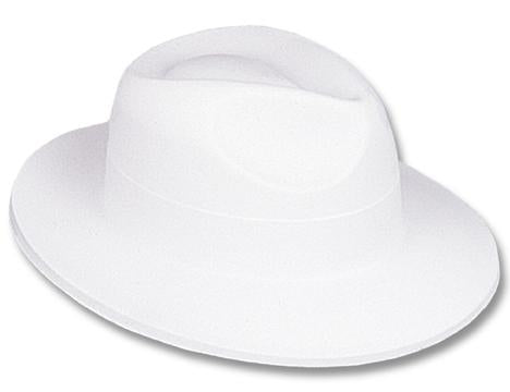 White Velour Fedora