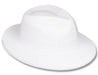 White Velour Fedora