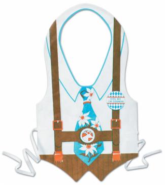 Plastic Oktoberfest Costume Vest