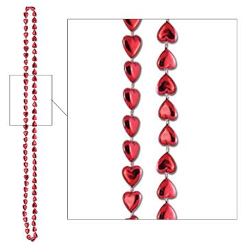 Cinnamon Heart Beads, 6 per Card