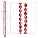 Cinnamon Heart Beads, 6 per Card