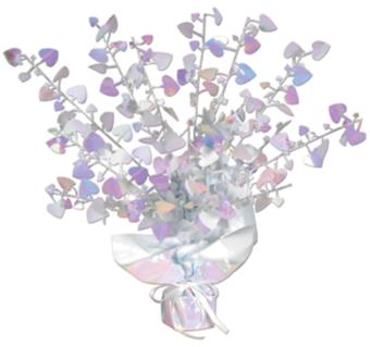 15-Inch Heart Gleam 'N Burst Centerpiece
