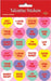 Large Candy Heart Stickers, 4 Sheets