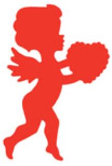13-Inch Cupid Cutout Valentine's Day Decoration