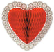 12-Inch Art-Tissue Heart Decoration, 1 Pack