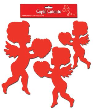 RED CUPIDS ASSORTED SIZES 6/PKG
